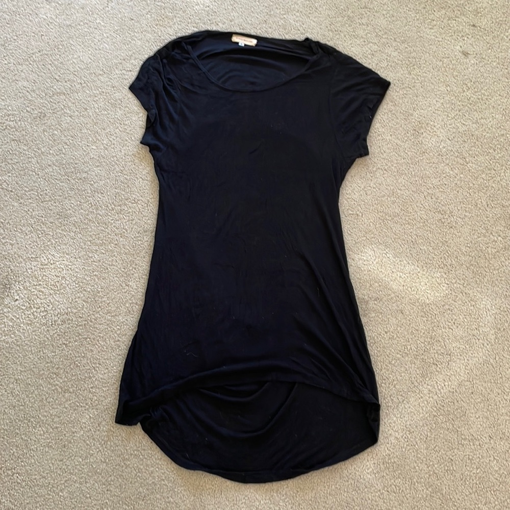 Otis and Maclain oversized black backless shirt/tunic size small